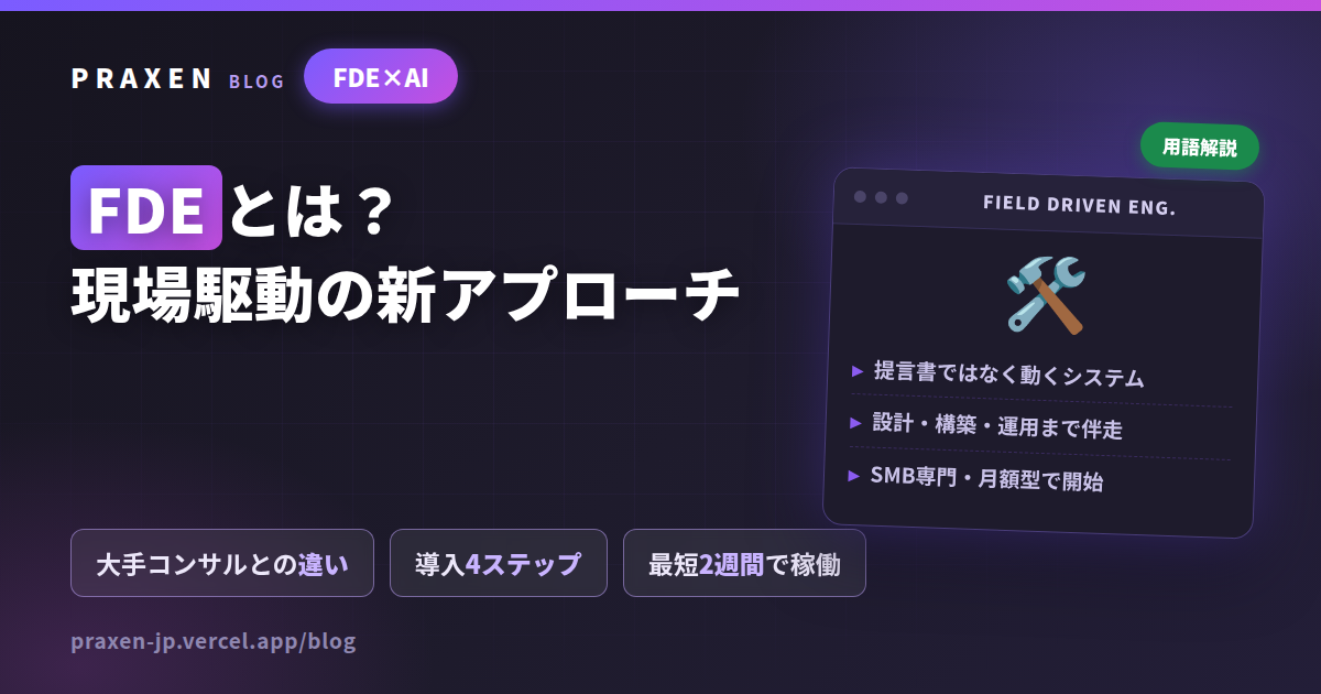 FDEとは？記事のアイキャッチ画像